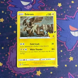 Zekrom 10/25 Holo Rare 25th Anniversary Celebrations Pokemon TCG Near Mint - Image 1