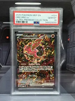 2025 POKEMON MEP EN-ME BLACK STAR PROMO #024 ORICORIO EX PSA 10 - Image 1