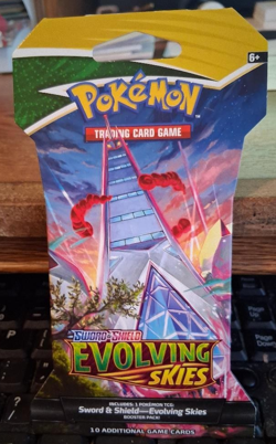 2021 Pokemon Evolving Skies Sleeved Booster Pack Factory Sealed - Image 1
