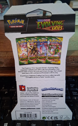 2021 Pokemon Evolving Skies Sleeved Booster Pack Factory Sealed - Image 2
