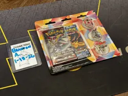 Pokemon XY Evolutions & Sun Moon Crimson Invasion Booster Packs Blister Pin Set - Image 1