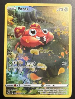 Pokemon Paras GG32/GG70 Ultra Rare Crown Zenith Galarian Gallery Full Art NM - Image 1