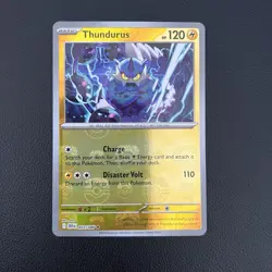 Pokemon TCG Thundurus Black Bolt #033/086 Masterball Pattern Holo - NM - Image 1