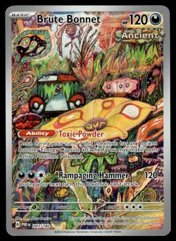 2023 Pokemon - Paradox Rift - NM - Brute Bonnet Illustration Rare #207/182 - Image 1