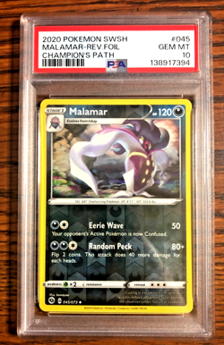 Malamar Reverse Holo #045 - PSA GEM MT 10 - 2020 Champion's Path - Pokemon TCG - Image 1