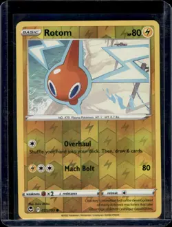 Rotom 053/195 Reverse Holo SWSH12: Silver Tempest Pokemon TCG NM+ - Image 1