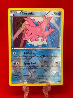 Pokemon TCG Corsola 36/146 Reverse Holo X&Y Base Set XY English 2014 NM - Image 1