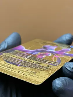 2019 Mewtwo & Mew GX Gold Secret Rare 71/236 Unified Minds Pokemon TCG - Image 3