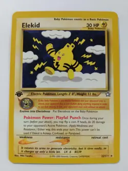 Pokemon TCG - Elekid 1st Edition #22/111 Neo Genesis Rare LP Regular - Image 1