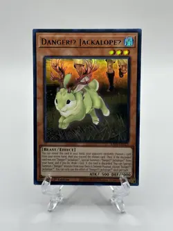 🔥Yugioh TCG-DANGER!U JackalopeU-RA01-EN013-1st Edition-Ultra Rare-M/NM🔥 - Image 1