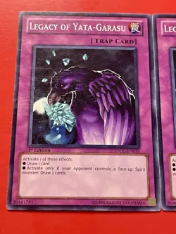3x Legacy Of Yata-Garasu | SDDL-EN033 | Commons | MP | 1st Edition | YuGiOh! - Image 3