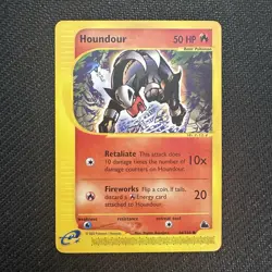 Pokemon Card - Houndour Skyridge 66/144 Common - Image 1