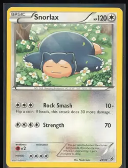 Snorlax Normal 26/39 Pokemon XY: Kalos Starter Set MP Pokemon Card - Image 1