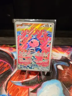 Pokemon Card TCG Flamigo 227/193 Holo Illustration Rare Paldea Evolved Art - Image 1