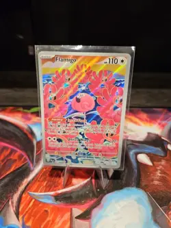 Pokemon Card TCG Flamigo 227/193 Holo Illustration Rare Paldea Evolved Art - Image 2