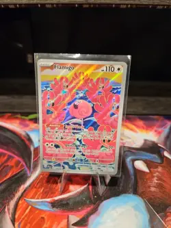 Pokemon Card TCG Flamigo 227/193 Holo Illustration Rare Paldea Evolved Art - Image 3