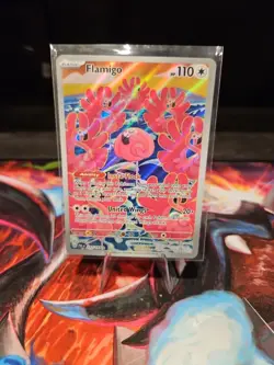 Pokemon Card TCG Flamigo 227/193 Holo Illustration Rare Paldea Evolved Art - Image 5
