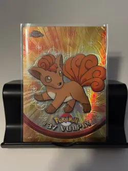 Pokemon 2000 Topps #37 Vulpix Chrome Card - TV Animation Series - LP/MP! - Image 1