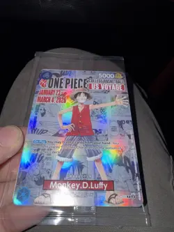 One Piece College Basketball US Voyage Luffy Card IN HAND - UNOPENED - Image 1