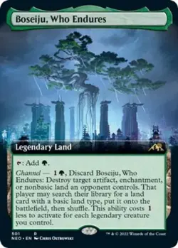 MTG English Boseiju, Who Endures (Extended Art) NM Normal Kamigawa: Neon Dynasty - Image 1
