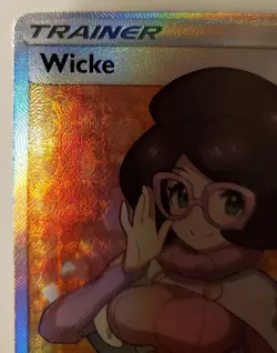 Wicke 147/147 SM Burning Shadows 2017 Full Art Holo Pokemon Card TCG - Image 2