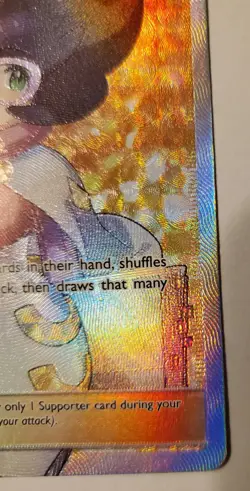Wicke 147/147 SM Burning Shadows 2017 Full Art Holo Pokemon Card TCG - Image 4