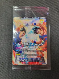 1x Dragon Ball Z Promo Card Miracle Strike Gogeta Vegeta Son Guku P-069 PR New - Image 1