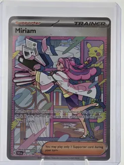 Pokemon TCG Miriam Scarlet & Violet Holo Card 251/198 Special Illustration Rare - Image 1