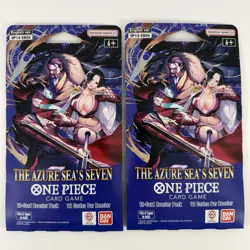 One Piece Card Game OP14 The Azure Sea’s Seven Sleeved Booster Packs (2) Sealed - Image 1