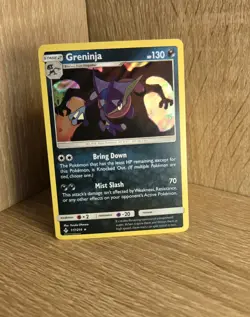 Pokemon Greninja 117/214 SM Unbroken Bonds Holo Rare Card NM Condition - Image 1
