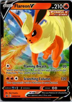 Flareon V Promo SWSH: Sword & Shield Promo Cards SWSH149 NM Pokemon - Image 1