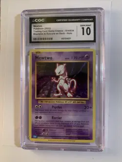 Pokemon Mewtwo 2023 Trading Card Game Classic Holo Card 014/034 CGC Gem Mint 10 - Image 2