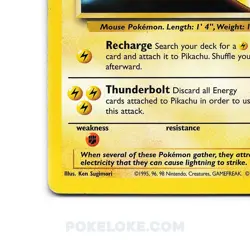 PIKACHU Card BLACK STAR PROMO Set #4 Movie Release WB Stamped WOTC - LP/MP - Image 2
