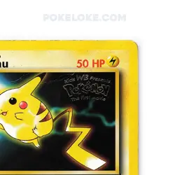 PIKACHU Card BLACK STAR PROMO Set #4 Movie Release WB Stamped WOTC - LP/MP - Image 5