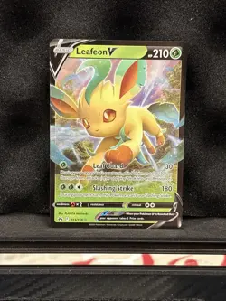 Leafeon V - 013/159 - Pokemon Crown Zenith Sword & Shield Ultra Rare Card NM - Image 1
