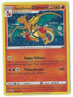 Special Delivery Charizard Promo SWSH075 Pokemon TCG Card LP - Image 1