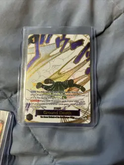 OP14-096 Ground Death Alt Art Event Manga One Piece English Card - In Hand - Image 1
