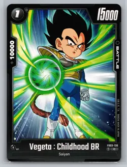 Dragon Ball Super Card Game #FB03-130 Vegeta : Childhood BR - Image 1