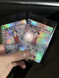 One Piece Monkey.D.Luffy US College Basketball Promo Card Rutgers SGA IN HAND - Image 1