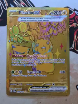 Pokemon TCG Pikachu EX Hyper Rare Card 179/131 Prismatic Evolutions - NM - Image 1