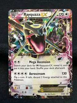 Rayquaza EX XY69 Black Star Promo 2015 SHINY Holo Rare Pokemon Card - Image 1