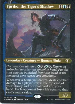 MTG: Commander Masters: Foil Etched Yuriko, the Tiger's Shadow: LP Condition - Image 1