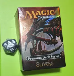 Magic The Gathering Premium Deck Series Slivers + Original Dice & 6 Bonus cards! - Image 1