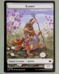 Agate Instigator/Rabbit Token - Bloomburrow Commander #20 - Near Mint - MtG - Image 2