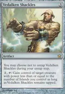 MTG Vedalken Shackles, Fifth Dawn, Damaged, English - Image 1