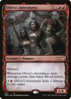 Olivia's Attendants-Innistrad: Crimson Vow-Showcase-Foil-307-LP - Image 1