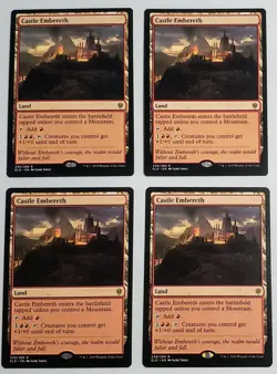X 4 Castle Embereth NM-M Magic The Gathering - Image 1