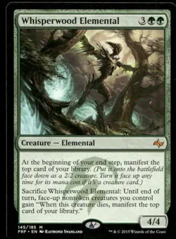 2015 Magic: The Gathering - Fate Reforged Whisperwood Elemental #145/185 - Image 1