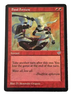 MTG Final Fortune Mirage Moderate Play MP Regular Vintage Old School Magic - Image 1