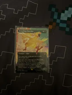 Traveling Chocobo (Borderless) Final Fantasy Foil - Image 1